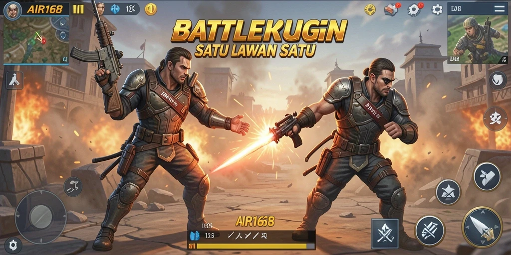 Tampilan gameplay seru dan dinamis di AIR168.