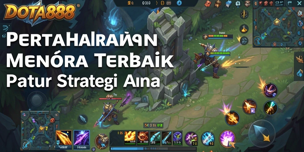 Tampilan gameplay menara pertahanan yang menegangkan di DOTA88.