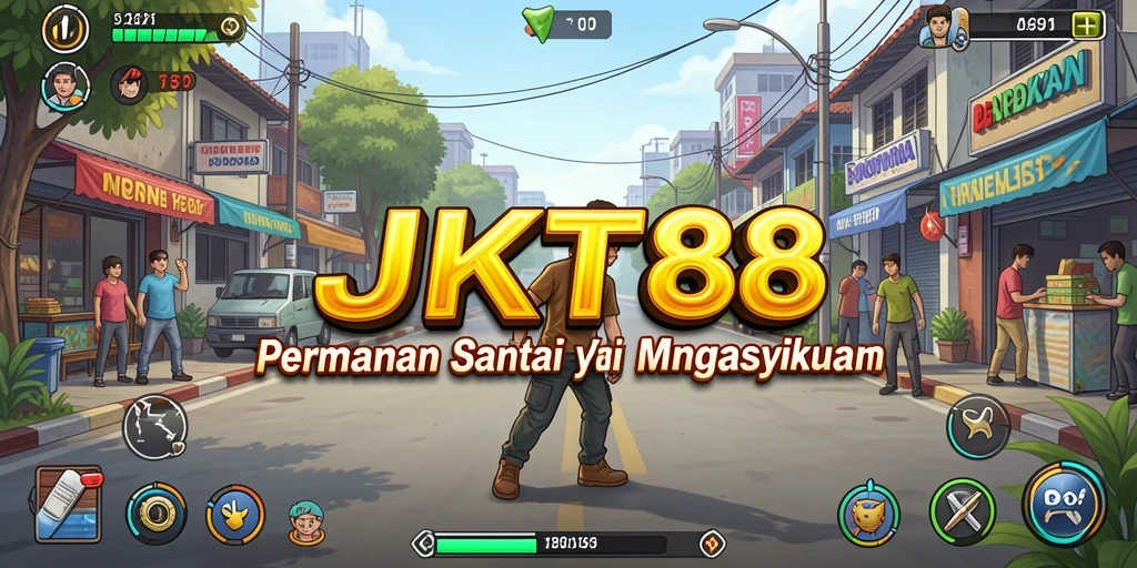 Tampilan gameplay JKT8 yang mudah dan mengasyikkan.