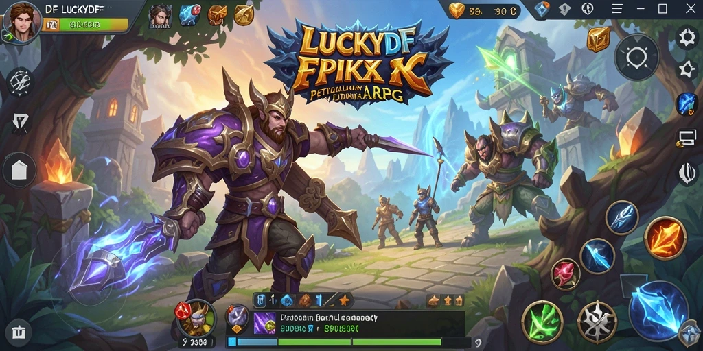 Screenshot menampilkan aksi seru dalam pertarungan ARPG.