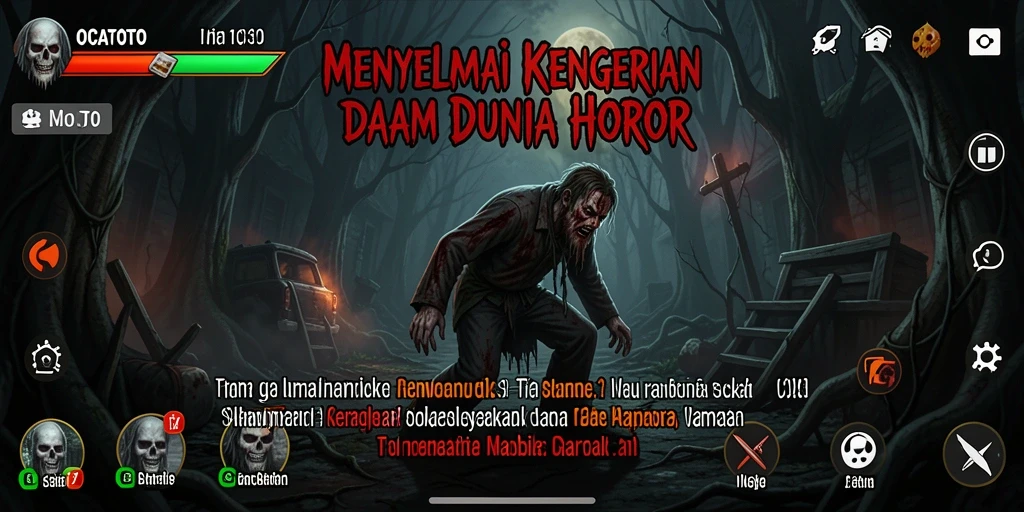 Gameplay menyeramkan OCATOTO dengan suasana penuh ketegangan.