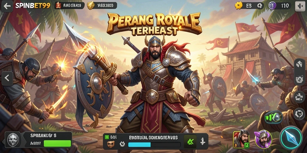 Tangkapan layar SPINBET99 menampilkan intensitas pertarungan di medan Battle Royale.